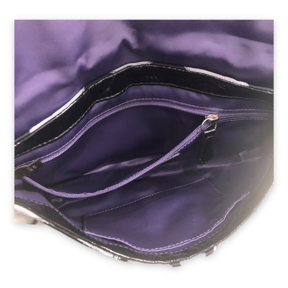 NWOT Authentic Coach Signature Metallic Black/Grey Poppy Shoulder/CrossBody Bag - Picture 11 of 11